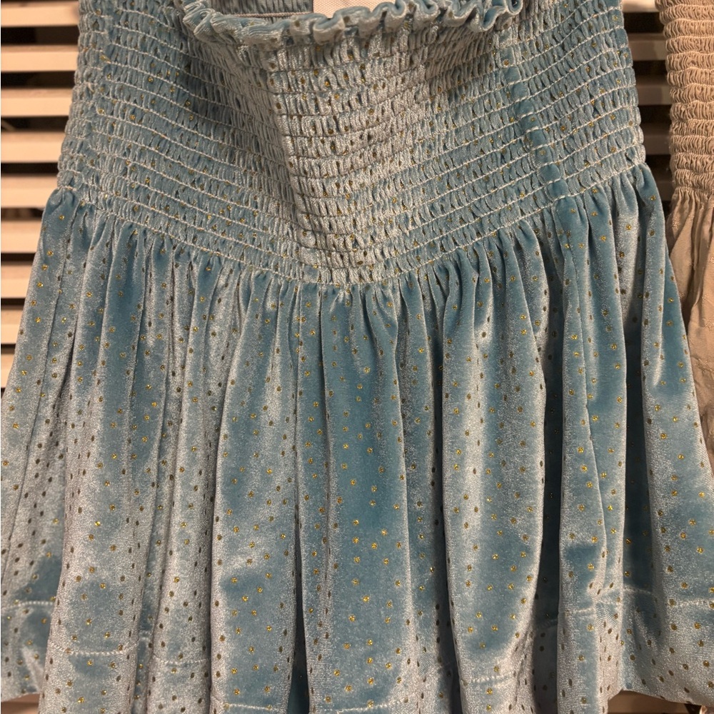 Koch Light Blue Smocked Top - Picture 8 of 8